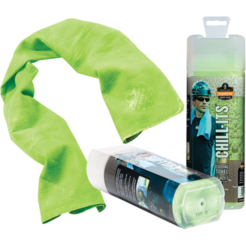 Serviettes de refroidissement 6602 Chill-Its, Lime haute visibilit&eacute; R.M.G. Prévention
