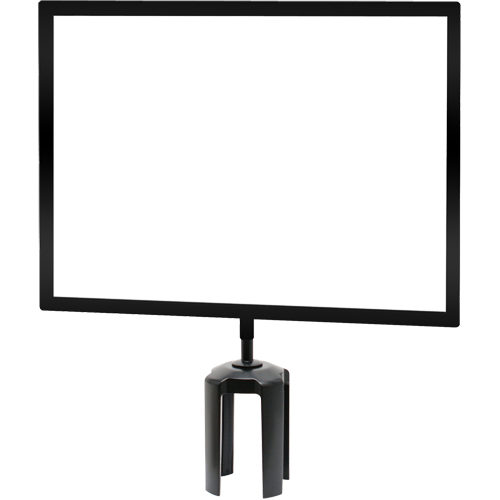 Tensabarrier&reg; Sign Frame with Adapter, Black R.M.G. Prévention