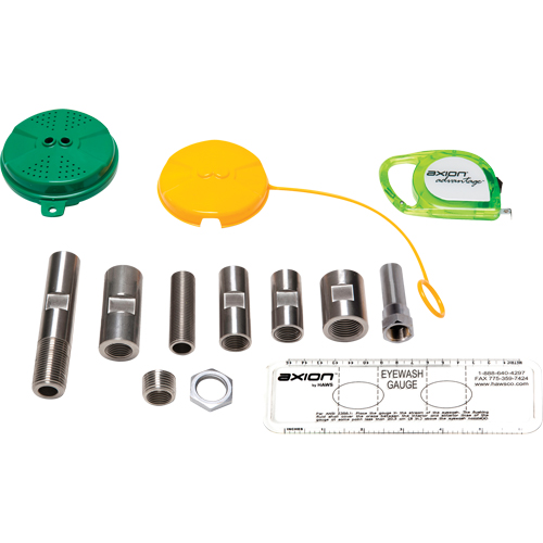 Trousse de mise &agrave; niveau pour douche oculaire/faciale Axion Advantage avec t&ecirc;te de douche oculaire/faciale en plastique ABS vert R.M.G. Prévention