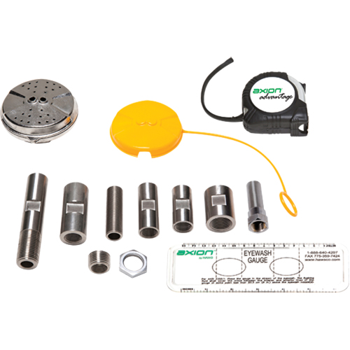 Trousse de mise &agrave; niveau pour douche oculaire/faciale Axion Advantage avec t&ecirc;te de douche oculaire/faciale en acier inoxydable R.M.G. Prévention