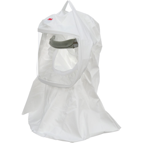 Cagoule Versaflo de haute durabilit&eacute; avec coiffe int&eacute;gr&eacute;e, Grand/Moyen, Coiffe souple, Bavette Simple R.M.G. Prévention