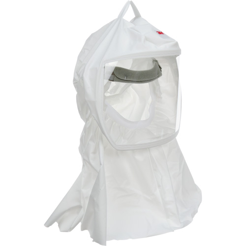 Cagoule Versaflo de haute durabilit&eacute; avec coiffe int&eacute;gr&eacute;e, Grand/Moyen, Coiffe souple, Bavette Simple R.M.G. Prévention