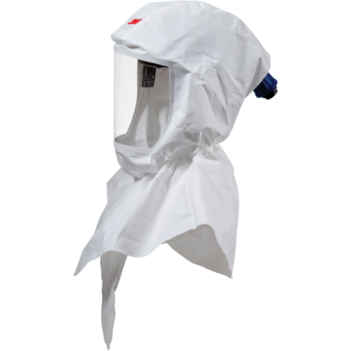 Cagoule de peintre Versaflo compl&egrave;te avec coiffe de premi&egrave;re qualit&eacute;, Universel, Coiffe souple, Bavette Double R.M.G. Prévention