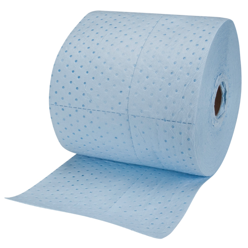 Premium Blue Bonded Sorbent Pads, Lightweight, 150' L x 15" W, 20 gal. Absorbancy R.M.G. Prévention