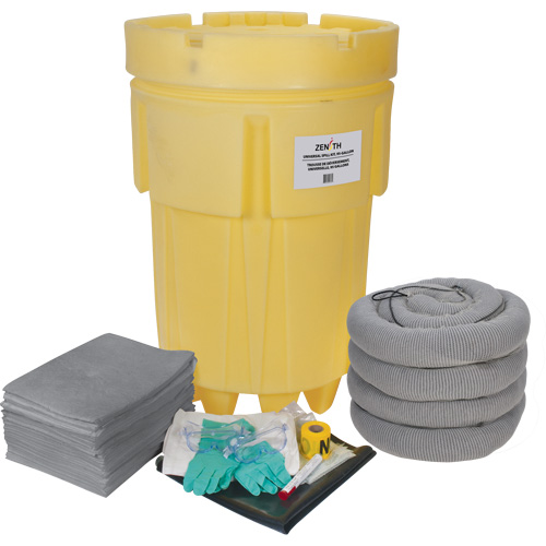 Spill Kit, Universal, Overpack/Salvage Drum, 95 US gal. Absorbancy R.M.G. Prévention