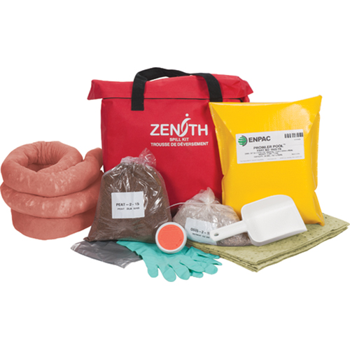Trousse de lutte contre les d&eacute;versements de premi&egrave;re qualit&eacute; pour l'ouest du canada, Mati&egrave;res dangereuses, Sac, Absorbance de 17 gal. US R.M.G. Prévention