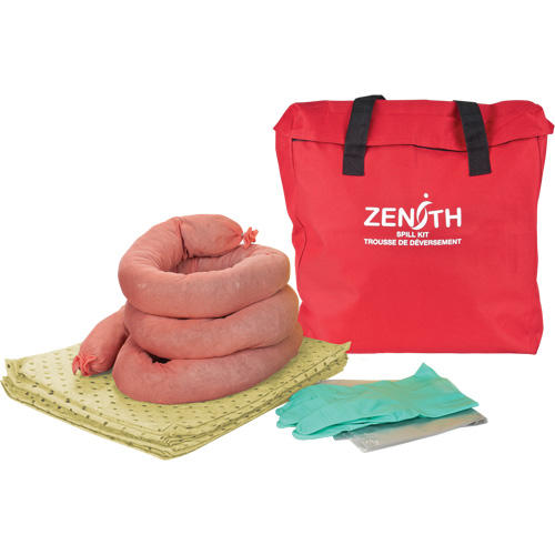Trousse &eacute;conomique de lutte contre les d&eacute;versements, Mati&egrave;res dangereuses, Sac, Absorbance de 5 gal. US R.M.G. Prévention