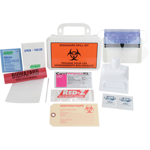 Deluxe Clean-Up Spill Kit, Biohazard, Case R.M.G. Prévention