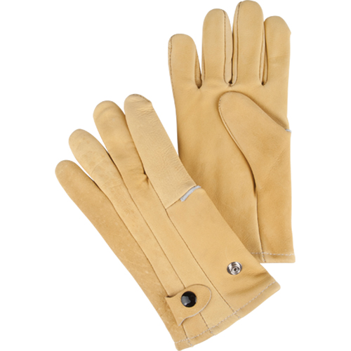 Driver's Style Gloves, Large, Grain Cowhide Palm, Fleece Inner Lining R.M.G. Prévention