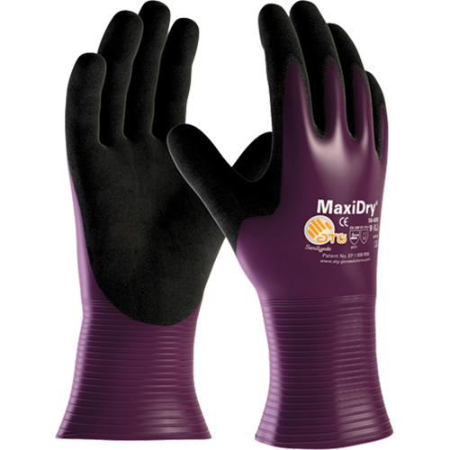 Gants ATG MaxiDry 56-426, 7/Petit, R&ecirc;vetement Nitrile, Calibre 15, Enveloppe en Nylon R.M.G. Prévention