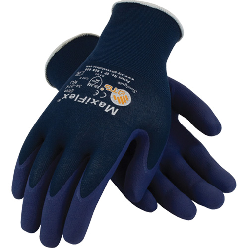 Gants ATG MaxiFlex Elite 34-274, 6/T-petit, R&ecirc;vetement Mousse de nitrile, Calibre 18, Enveloppe en Nylon R.M.G. Prévention