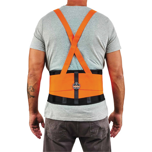 ProFlex 100HV Economy Spandex Hi-Vis Back Support Brace, Elastic, X-Small R.M.G. Prévention