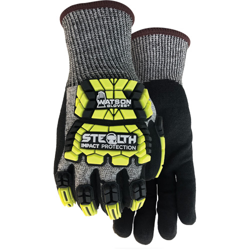 Gants antichocs Stealth Hellcat, Petit, Paume en PEHP, Poignet Poignet en tricot R.M.G. Prévention