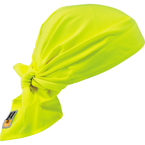 Chill-Its&reg; 6710FR FR Cooling Triangle Hat, High Visibility Lime-Yellow R.M.G. Prévention