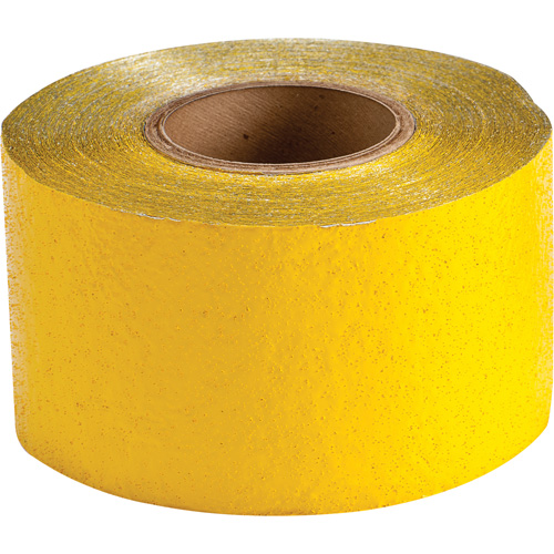Temporary Pavement Marking Tape, 4" x 150', Retro Reflective, Yellow R.M.G. Prévention