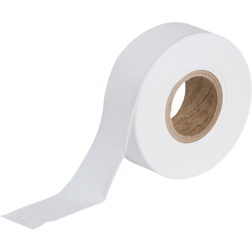 Flagging Tape, 1.188" W x 300' L, White R.M.G. Prévention