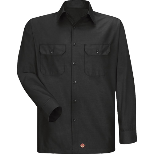 Long Sleeve Ripstop Shirt, Men's, 3X-Large, Black R.M.G. Prévention