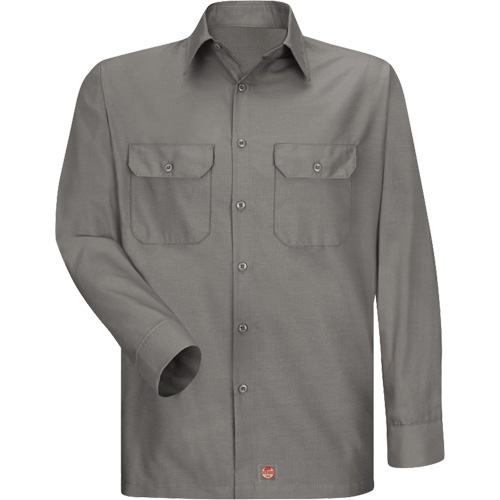 Chemise &agrave; manches longues en tissu ind&eacute;chirable, Hommes, 3T-Grand, Gris R.M.G. Prévention