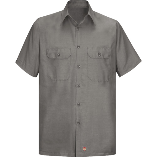 Chemise &agrave; manches courtes en tissu ind&eacute;chirable, Hommes, Grand (grande taille), Gris R.M.G. Prévention