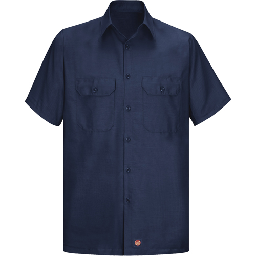 Short Sleeve Ripstop Shirt, Men's, 3X-Large, Navy Blue R.M.G. Prévention
