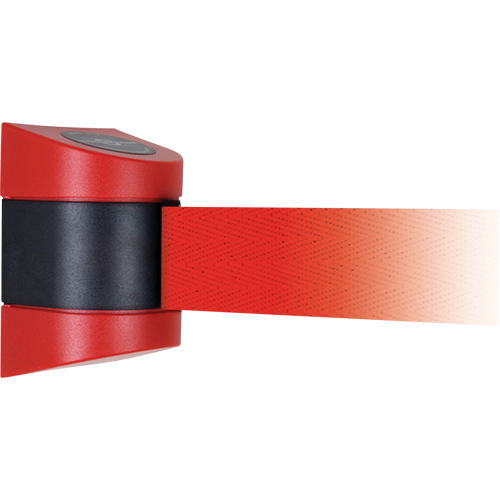 TensaBarrier&reg; Wall Mounted Units, Plastic, Screw Mount, 15', Red Tape R.M.G. Prévention