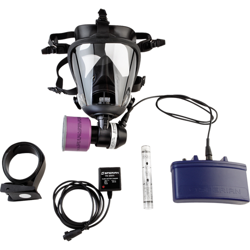 APR motoris&eacute; facial s&eacute;rie PR500, Respirateur &agrave; masque, Pile NiCd R.M.G. Prévention