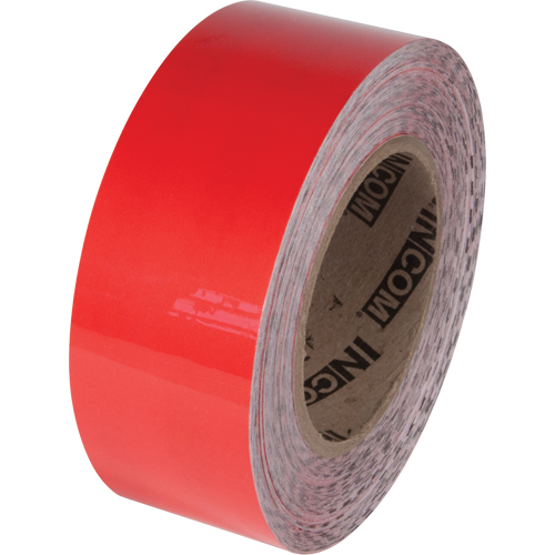 Tuff Mark&reg; Floor Marking Tape, 3" x 100', Polyester, Red R.M.G. Prévention