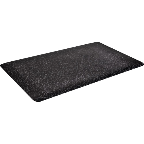 Tapis antimicrobiens WD Foodmaster, Lisse, 2' x 3' x 9/16", Noir, Mousse de vinyle R.M.G. Prévention