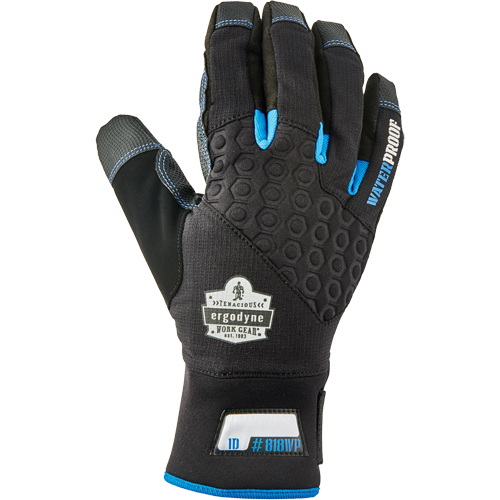 Gants utilitaires thermiques performant et &eacute;tanches ProFlex 818WP, Paume Polyur&eacute;thane, Taille Petit R.M.G. Prévention