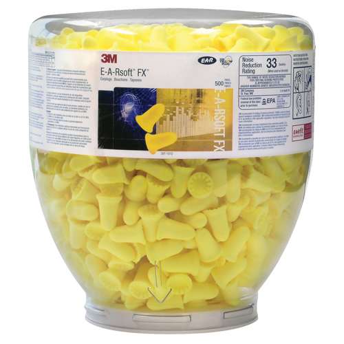 E-A-Rsoft FX Earplugs Dispenser Bottle Refill, Bulk - Canister R.M.G. Prévention