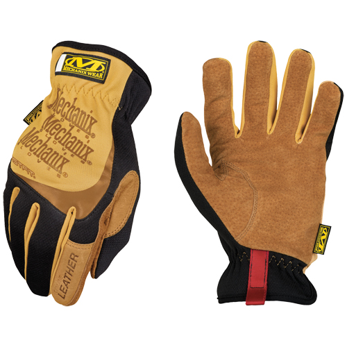 Fastfit&reg; Gloves, Small, Grain Leather Palm, Elastic Cuff R.M.G. Prévention