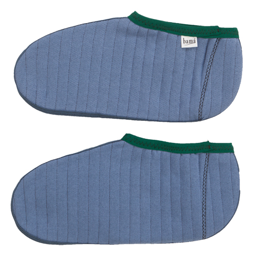 Chaussons pour bottes en caoutchouc, Hommes, T-Grand, Bleu/Vert, Coton/Molleton R.M.G. Prévention