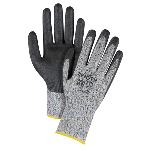 Gants &eacute;lastiques sans coutures r&eacute;sistants &agrave; la coupe, Taille T-Grand/10, Calibre 13, Rev&ecirc;tement Polyur&eacute;thane, Enveloppe en PEHP, ANSI/ISEA 105 niveau 2/EN 388 niveau 3 R.M.G. Prévention