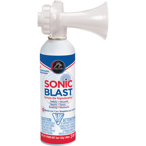 Avertisseur sonore Sonic Blast avec trompette en plastique R.M.G. Prévention