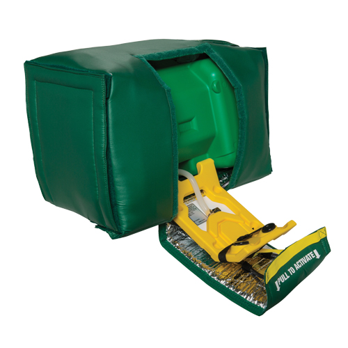Tempered Portable Eyewash, Gravity-Fed, 9 gal. Capacity, Meets ANSI Z358.1 R.M.G. Prévention