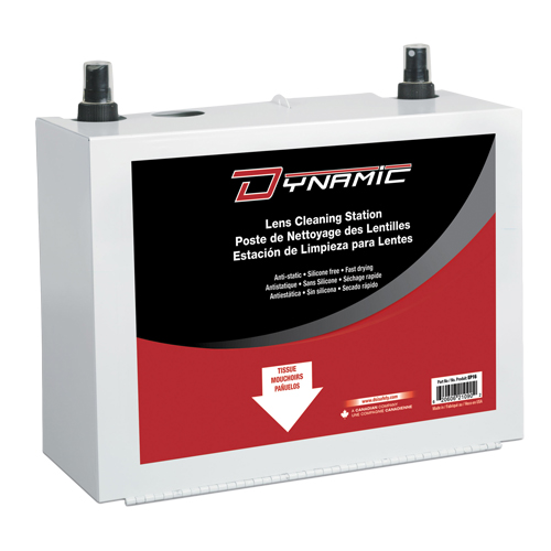 Poste de nettoyage de lentilles Dynamic, M&eacute;tal, 8" lo x 5" p x 6" h R.M.G. Prévention