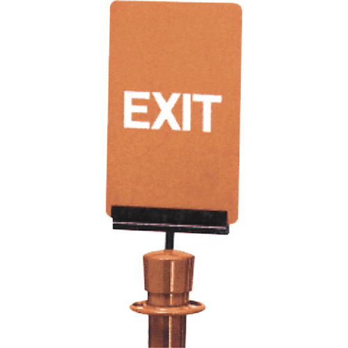Enseigne de contr&ocirc;le des foules  Exit , 11" x 7", Plastique, Anglais R.M.G. Prévention