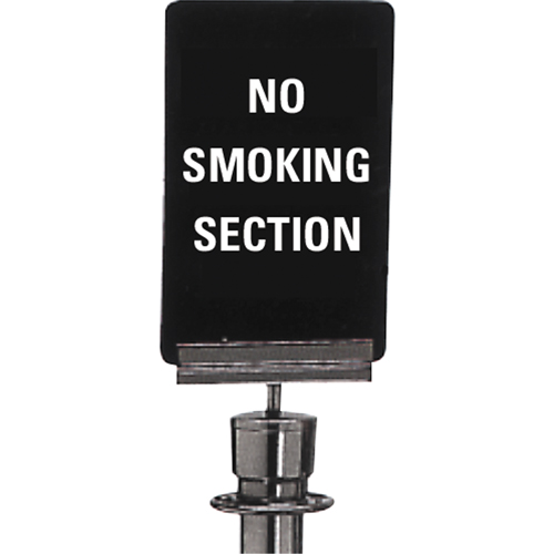 Enseigne de contr&ocirc;le des foules  No Smoking , 11" x 7", Plastique, Anglais R.M.G. Prévention