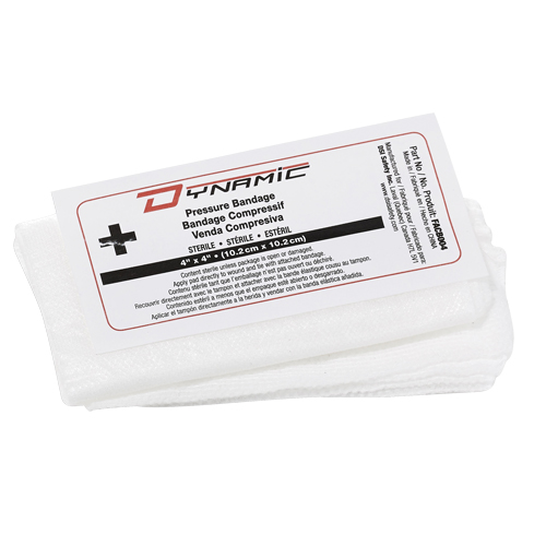 Dynamic Compress Bandage In Bag, 4" L x 4" W R.M.G. Prévention