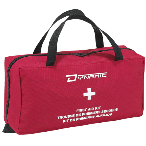 Trousse de premiers soins de luxe pour la maison Dynamic, Dispositif m&eacute;dical Classe 1, Sac en nylon R.M.G. Prévention