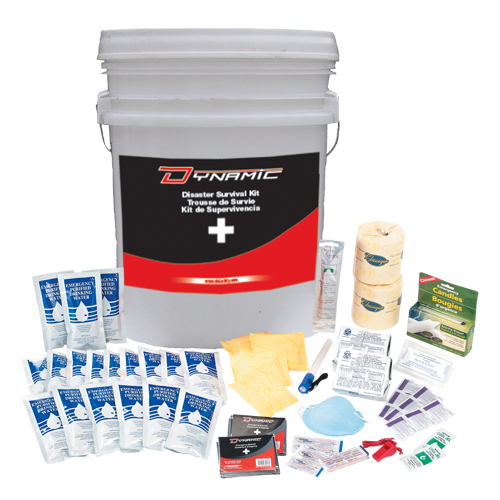 Trousse de premiers soins pour pr&eacute;paration aux situations d'urgence Dynamic, Dispositif m&eacute;dical Classe 1, Seau R.M.G. Prévention
