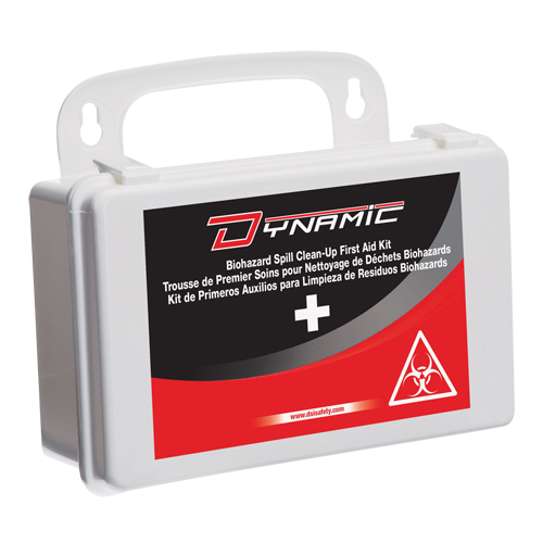 Trousse de conformit&eacute; de pr&eacute;caution compl&egrave;te EASY Dynamic, Dispositif m&eacute;dical Classe 1, Boîte en plastique R.M.G. Prévention