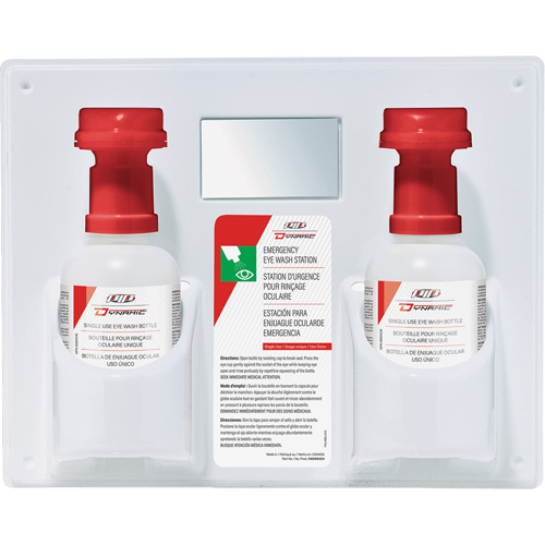 Douche oculaire &agrave; utilisation unique avec solution isotonique Dynamic, Double R.M.G. Prévention