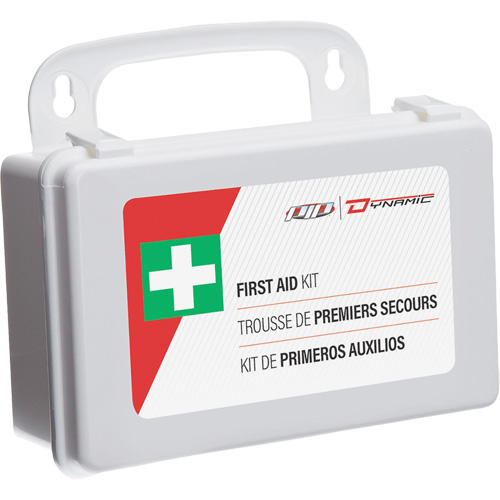 Trousse de premiers soins utilitaire Dynamic, Dispositif m&eacute;dical Classe 1, Boîte en plastique R.M.G. Prévention