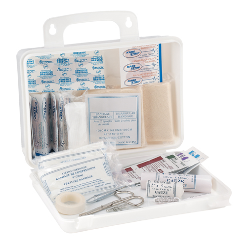 Trousse de premiers soins pour camion Dynamic, Dispositif m&eacute;dical Classe 1, Boîte en plastique R.M.G. Prévention
