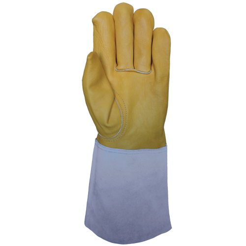 Gants de soudage &agrave; l'arc TIG, Cuir fleur de vache, Taille Taille unique R.M.G. Prévention