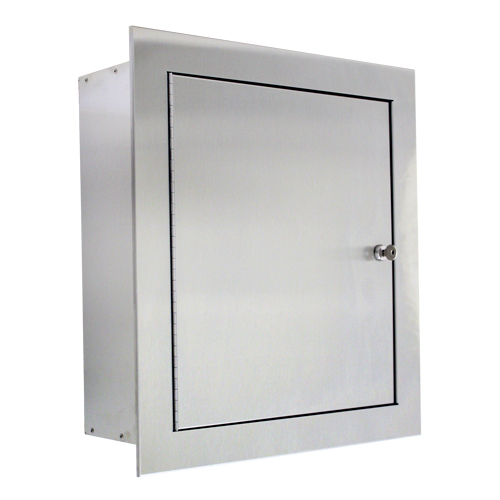 Armoire &agrave; soupape en acier inoxydable en retrait R.M.G. Prévention