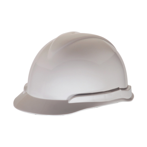 Casque de s&eacute;curit&eacute; Super-V, R&eacute;pond aux normes CSA type 2, Suspension Rochet, Non ventil&eacute; R.M.G. Prévention