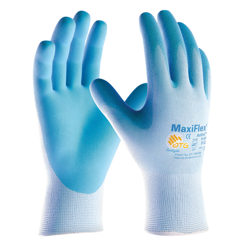 ATG MaxiFlex&reg; Ultra Lightweight Coated Gloves, 6/X-Small, Foam Nitrile Coating, 15 Gauge, Nylon Shell R.M.G. Prévention