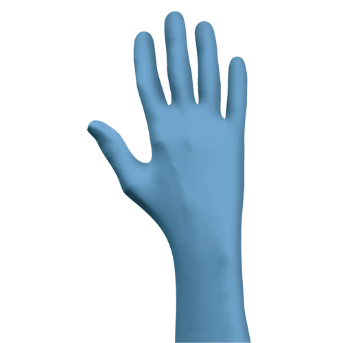 Gants N-Dex 7500PF, Moyen, Nitrile, 4 mils, Sans poudre, Bleu R.M.G. Prévention